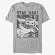 Merch Star Wars: The Mandalorian - Doodle Photo Unisex T-Shirt Heather Grey