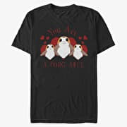 Merch Star Wars: The Force Awakens - A-Porg-Able Unisex T-Shirt Black