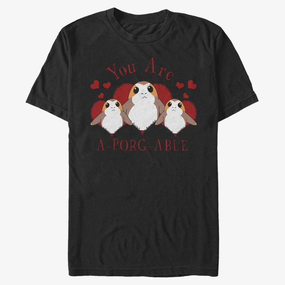 T-shirts Merch Star Wars: The Force Awakens - A-Porg-Able Unisex T-Shirt Black