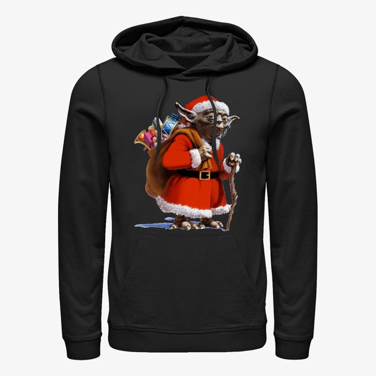 Hættetrøjer og sweatshirts Merch Star Wars: Classic - Santa Yoda Unisex Hoodie Black
