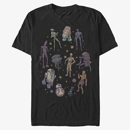 T-shirt Merch Star Wars: Multiple Fanchise - Sidekick Circle Unisex T-Shirt Black