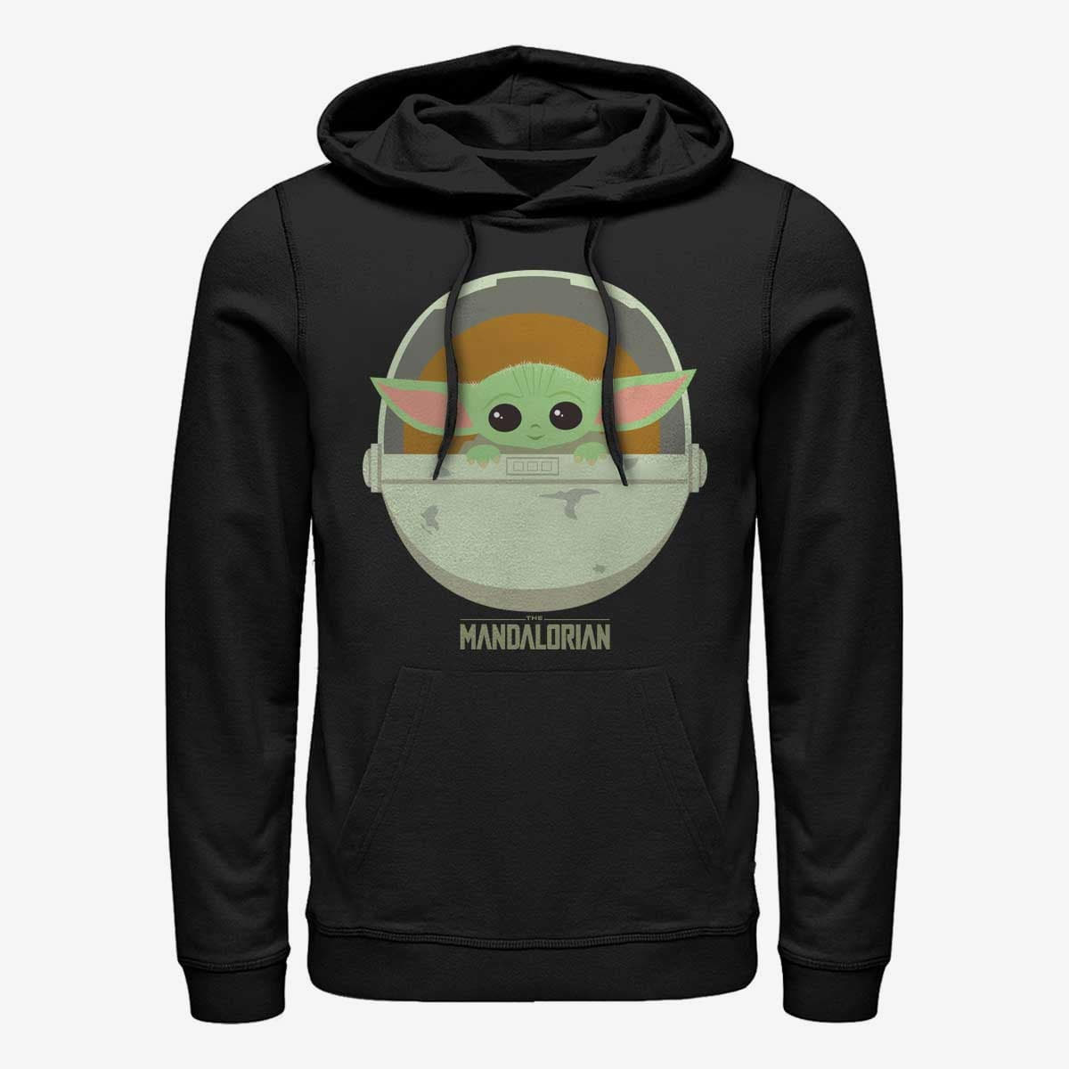 Kapuutsikud ja kampsunid Merch Star Wars: Mandalorian - The Child Cute Bassinet Unisex Hoodie Black
