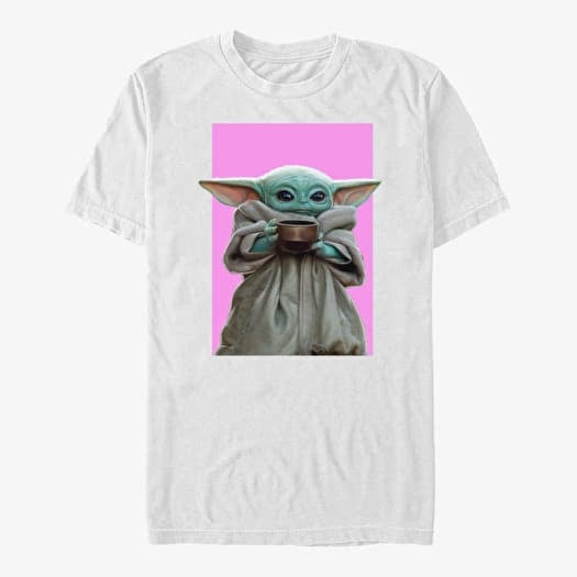T-shirt Merch Star Wars: The Mandalorian - PINK CHILD Unisex T-Shirt White