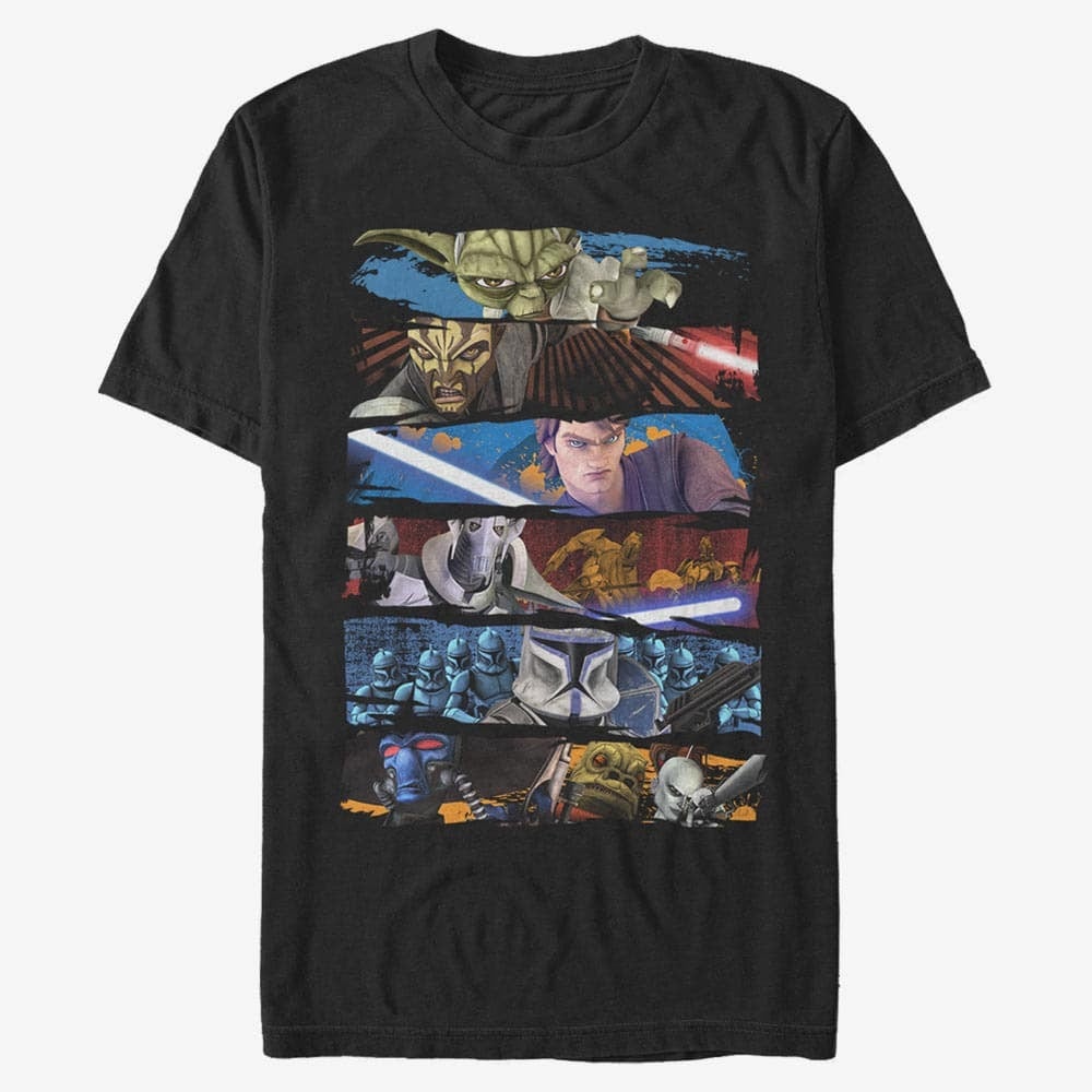 T-shirts Merch Star Wars: Clone Wars - Face Off Unisex T-Shirt Black