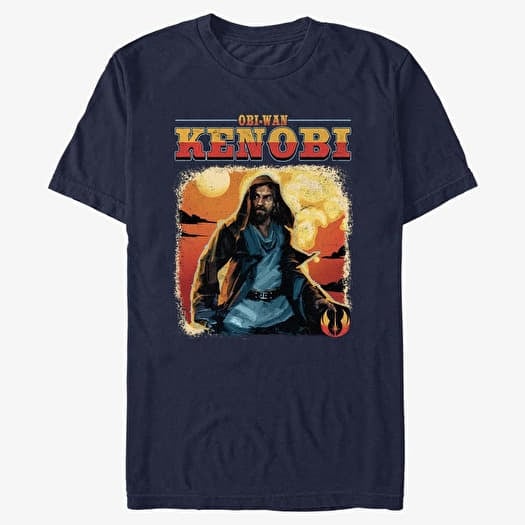 T-shirt Merch Star Wars Obi-Wan - Western ObiWan Unisex T-Shirt Navy Blue