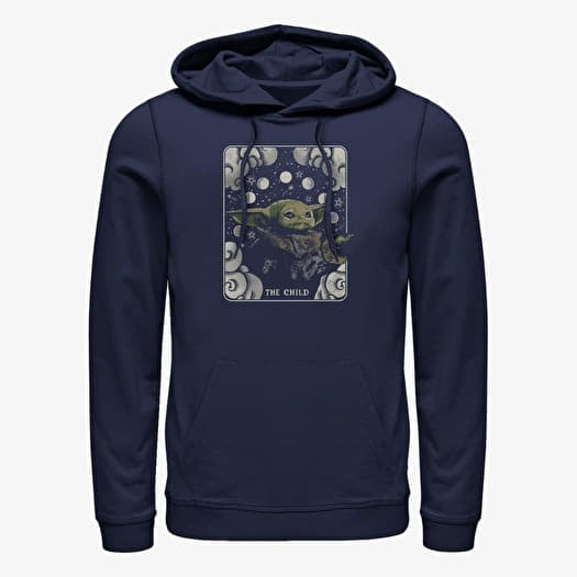 Džemperis Merch Star Wars: The Mandalorian - Child Card Unisex Hoodie Navy Blue