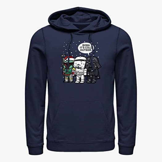 Hanorac Merch Star Wars: Classic - Boba it's cold Unisex Hoodie Navy Blue