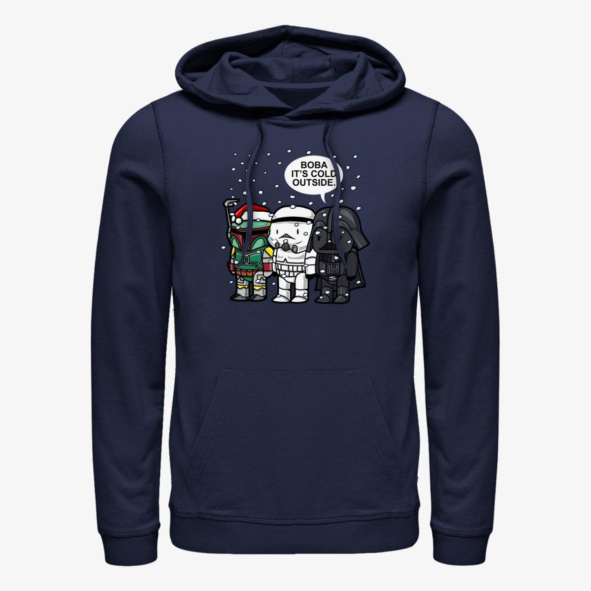 Hupparit ja collegepaidat Merch Star Wars: Classic - Boba it's cold Unisex Hoodie Navy Blue