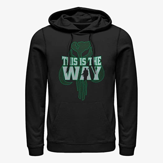 Sweatshirt Merch Star Wars: The Mandalorian - WAY Pattern Unisex Hoodie Black