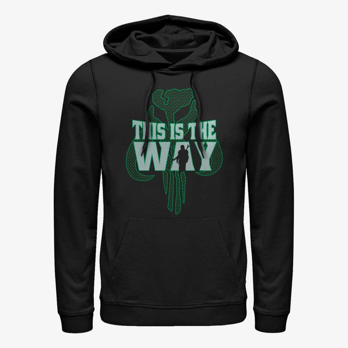 Puloverji   Merch Star Wars: The Mandalorian - WAY Pattern Unisex Hoodie Black