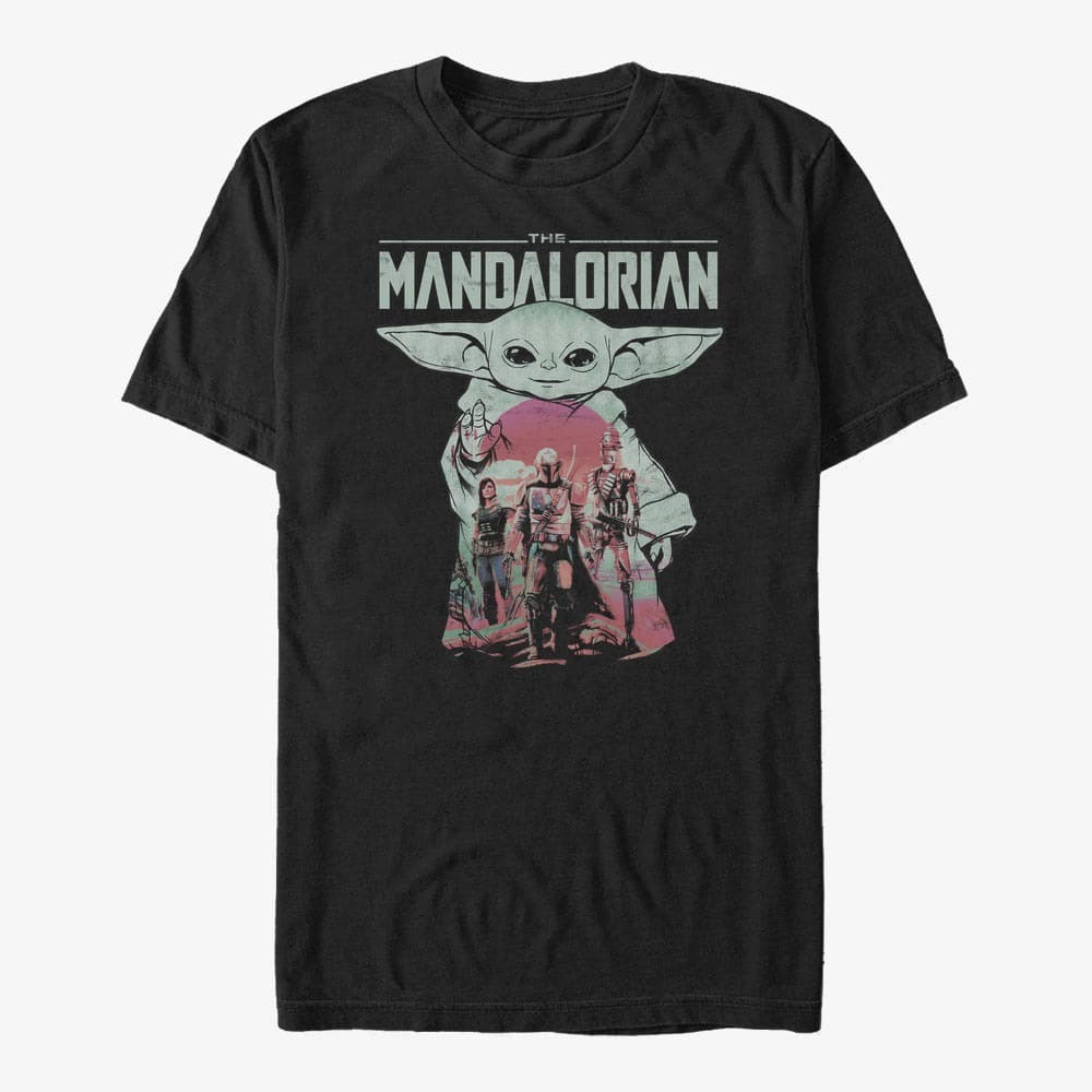 T-shirts Merch Star Wars: The Mandalorian - Child Fill Unisex T-Shirt Black