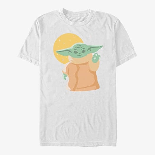 T-shirt Merch Star Wars: The Mandalorian - Minimalist Child Unisex T-Shirt White