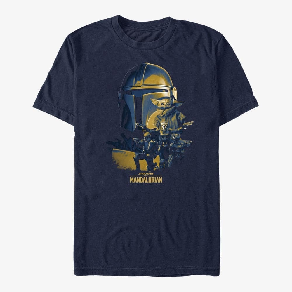 T-shirts Merch Star Wars: The Mandalorian - MandoMon Epi3 Forever Unisex T-Shirt Navy Blue