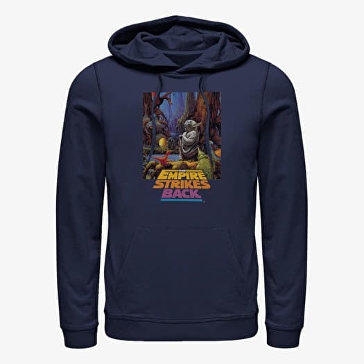 Merch Star Wars: Classic - Yoda Logo Unisex Hoodie Navy Blue