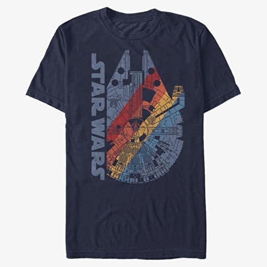 T-shirt Merch Star Wars: Classic - Star Wars Run Unisex T-Shirt Navy Blue