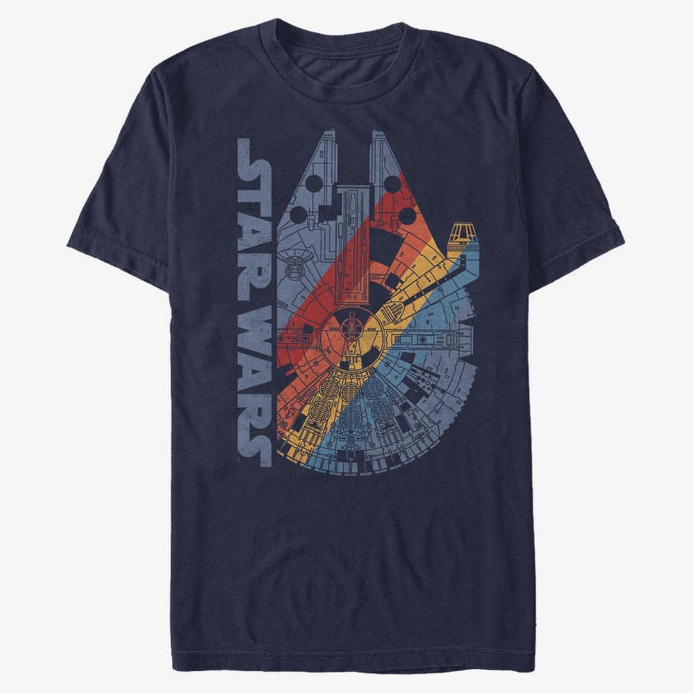 Majice Merch Star Wars: Classic - Star Wars Run Unisex T-Shirt Navy Blue