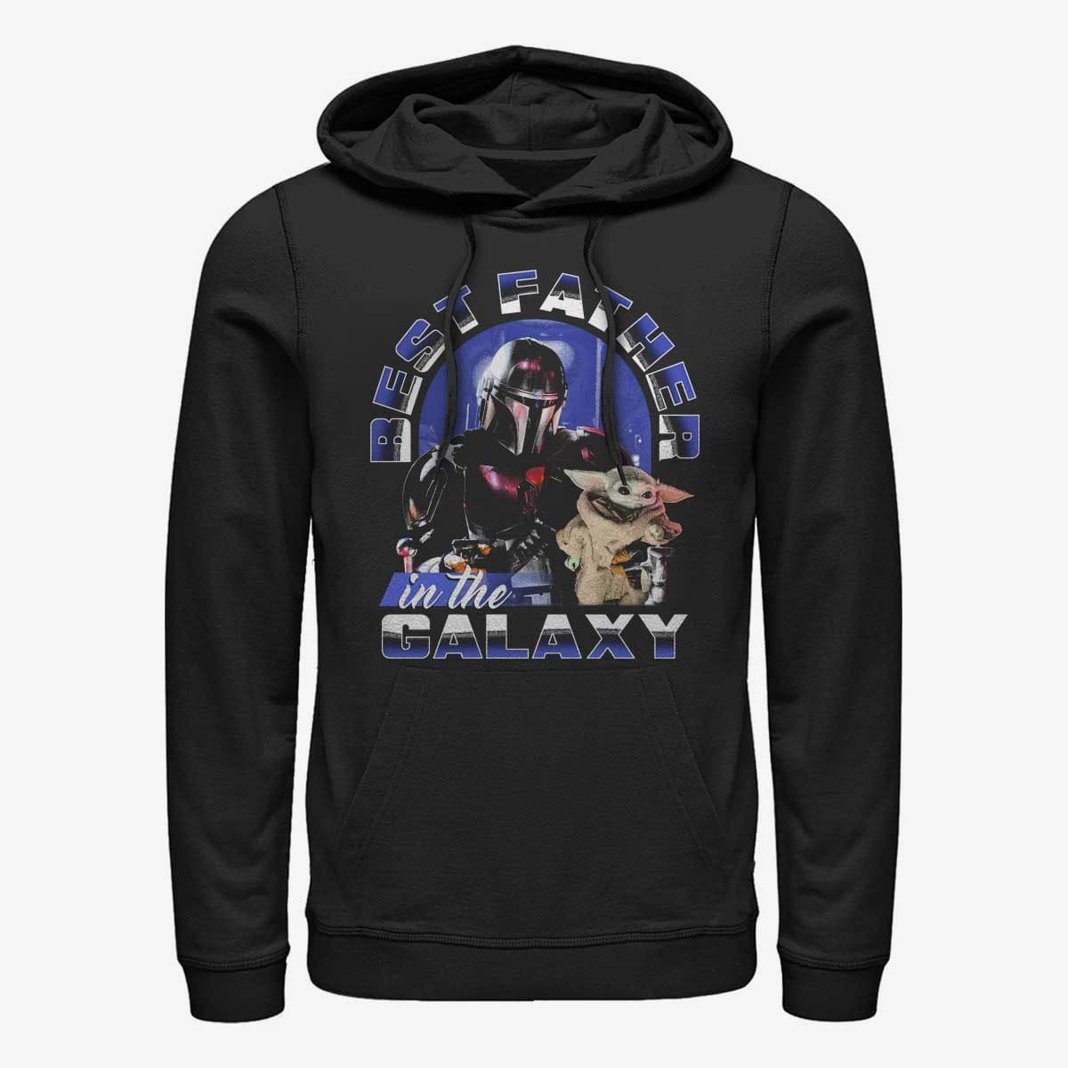 Kapuutsikud ja kampsunid Merch Star Wars: The Mandalorian - Best Father to Child Unisex Hoodie Black