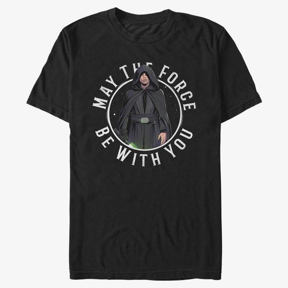 T-shirts Merch Star Wars: The Mandalorian - Looking Scary Luke Unisex T-Shirt Black