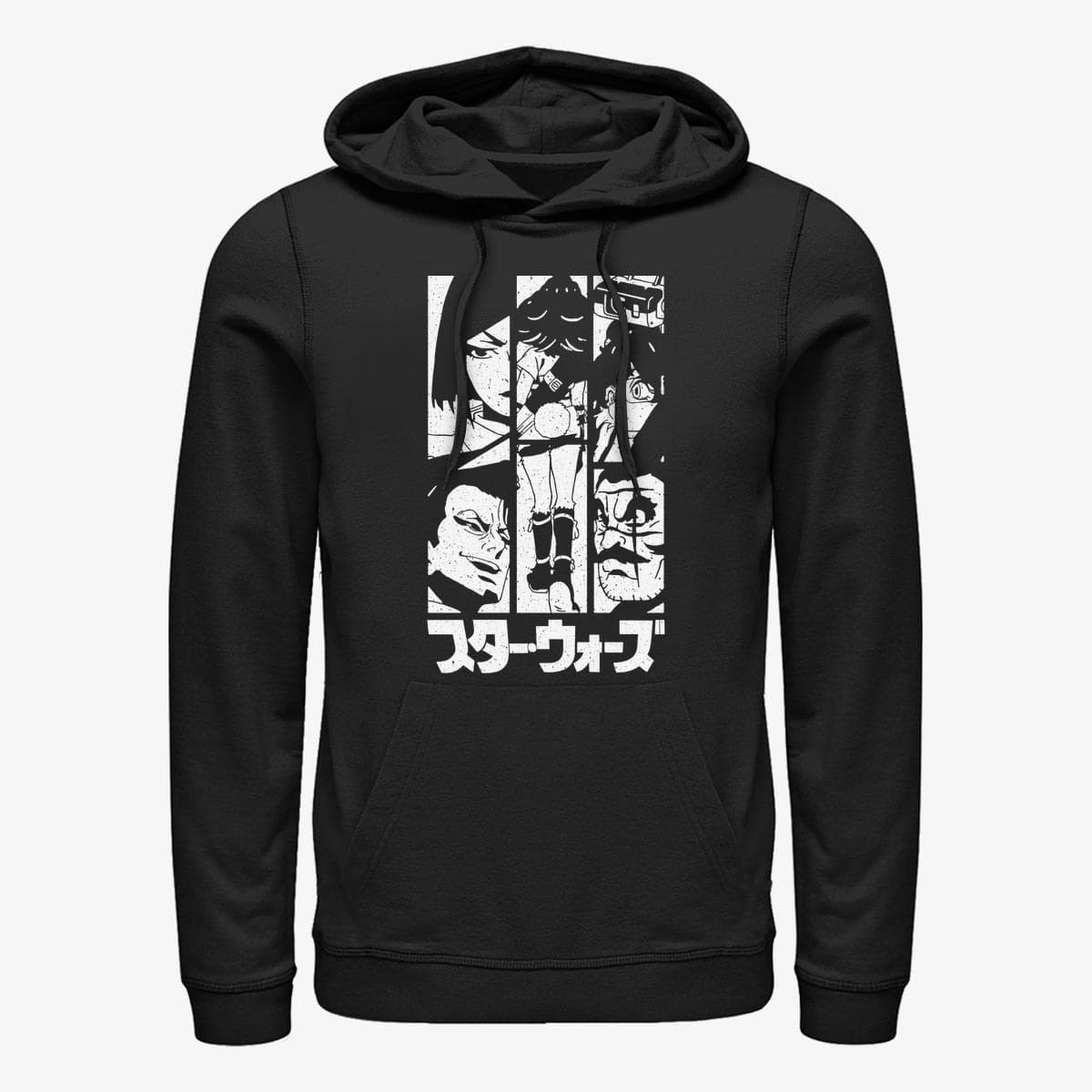 Hættetrøjer og sweatshirts Merch Star Wars: Visions - Walk Away Lop Unisex Hoodie Black