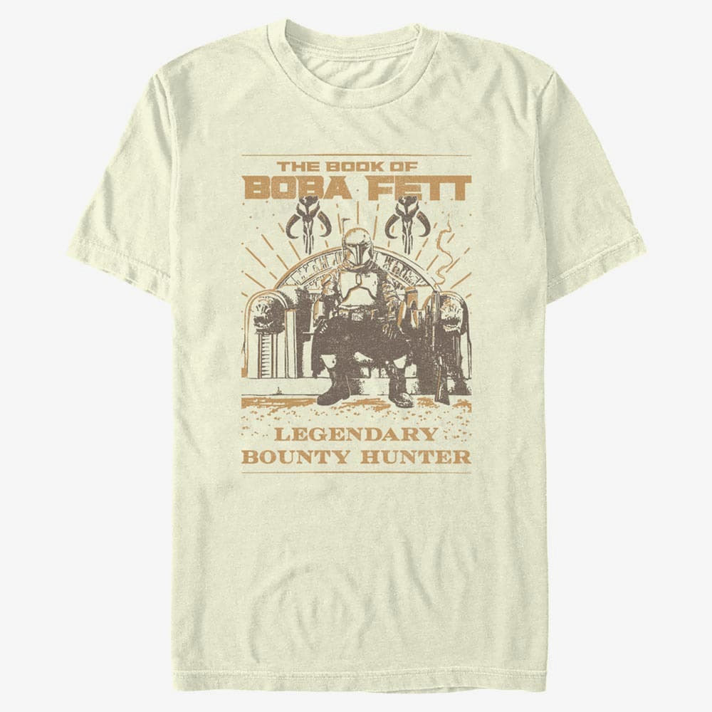 Camisetas Merch Star Wars Book of Boba Fett - Hunter Boba Unisex T-Shirt Natural