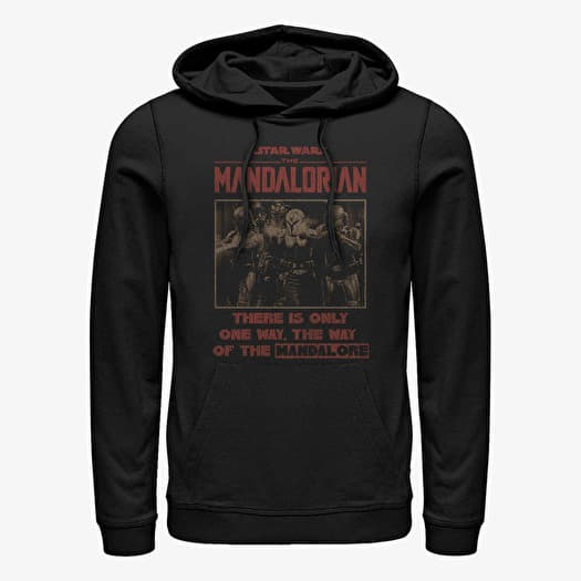 Pulóver Merch Star Wars: Mandalorian - Mando Blastin Unisex Hoodie Black