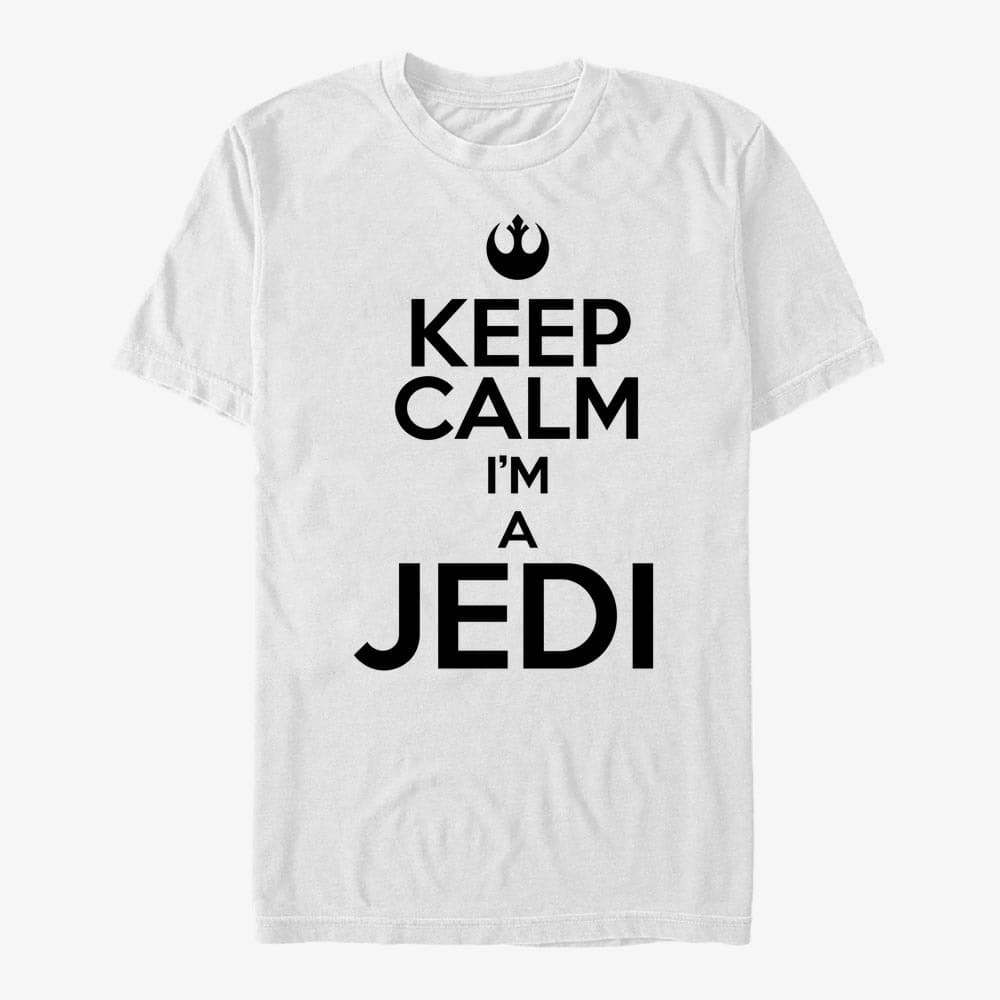 Trička Merch Star Wars: Classic - Keep Lightsaber Unisex T-Shirt White
