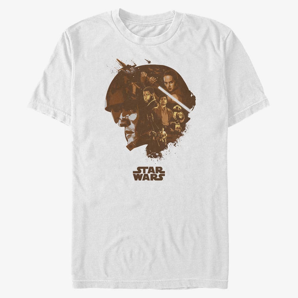 T-Shirts Merch Star Wars: Episode 7 - Poe Head Fill Unisex T-Shirt White