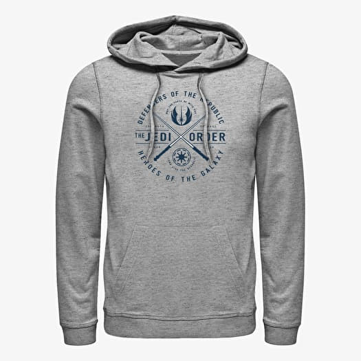 Sweatshirt Merch Star Wars: Clone Wars - Sabers Emblem Unisex Hoodie Heather Grey