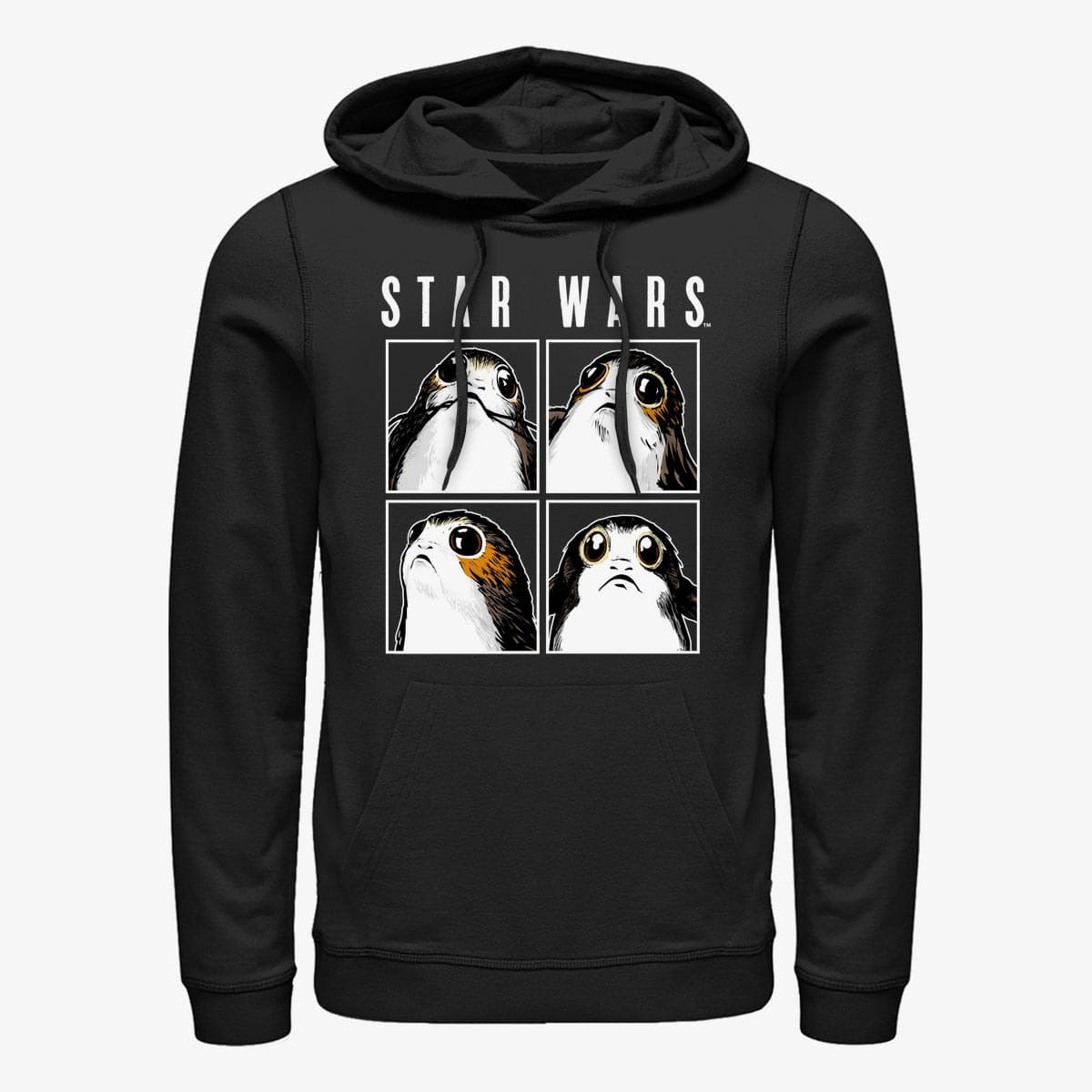 Hættetrøjer og sweatshirts Merch Star Wars: The Last Jedi - Porg Boxes Unisex Hoodie Black