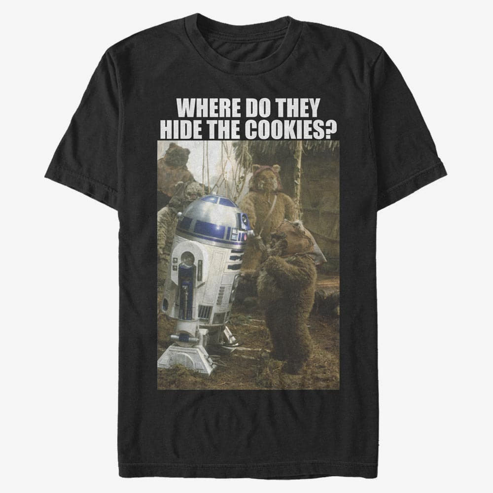 Tricouri Merch Star Wars: Classic - Hidden Cookies Unisex T-Shirt Black