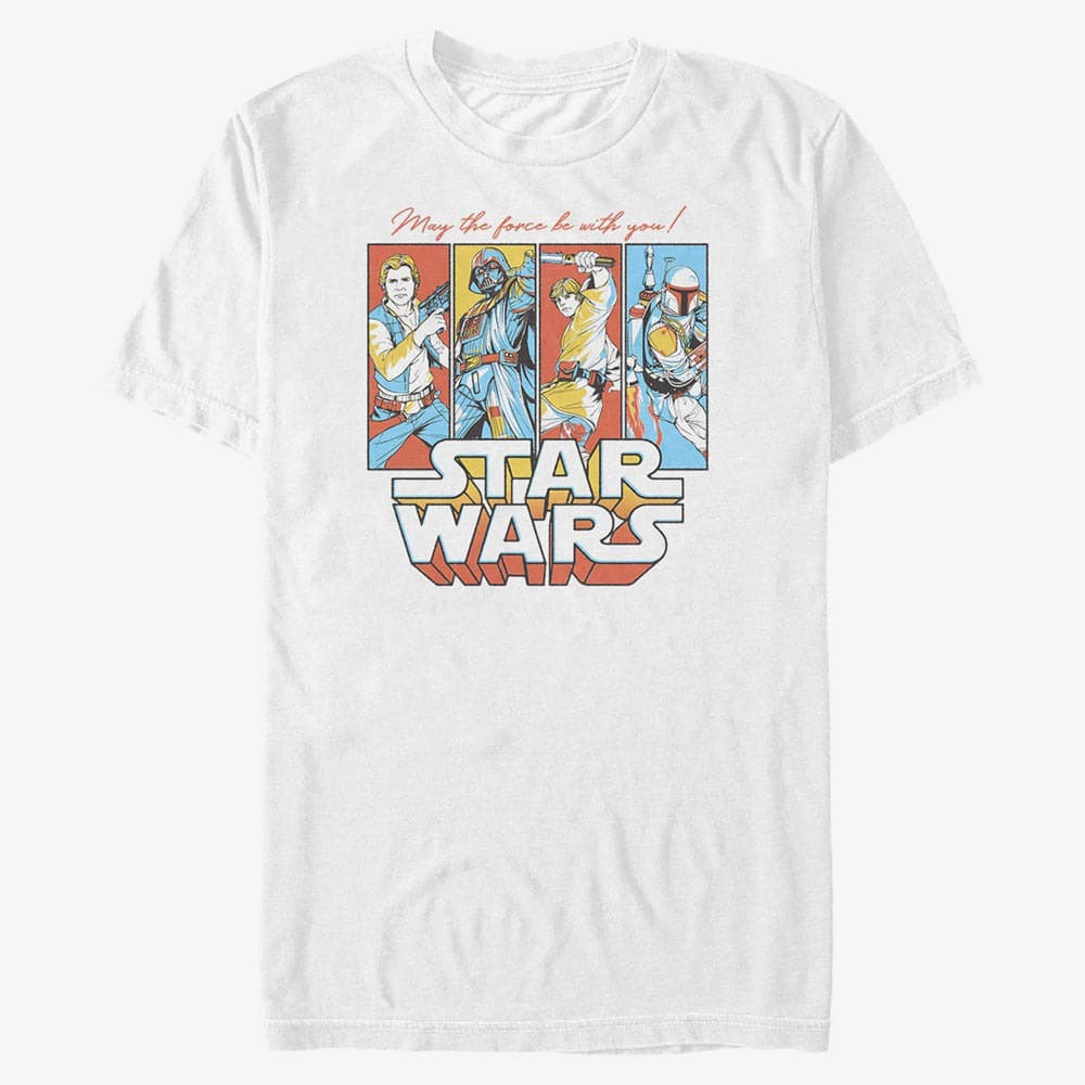 Tricouri Merch Star Wars - Pop Culture Crew Unisex T-Shirt White