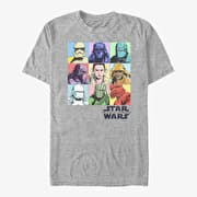 Merch Star Wars: The Rise Of Skywalker - Pastel Rey Boxes Unisex T-Shirt Heather Grey