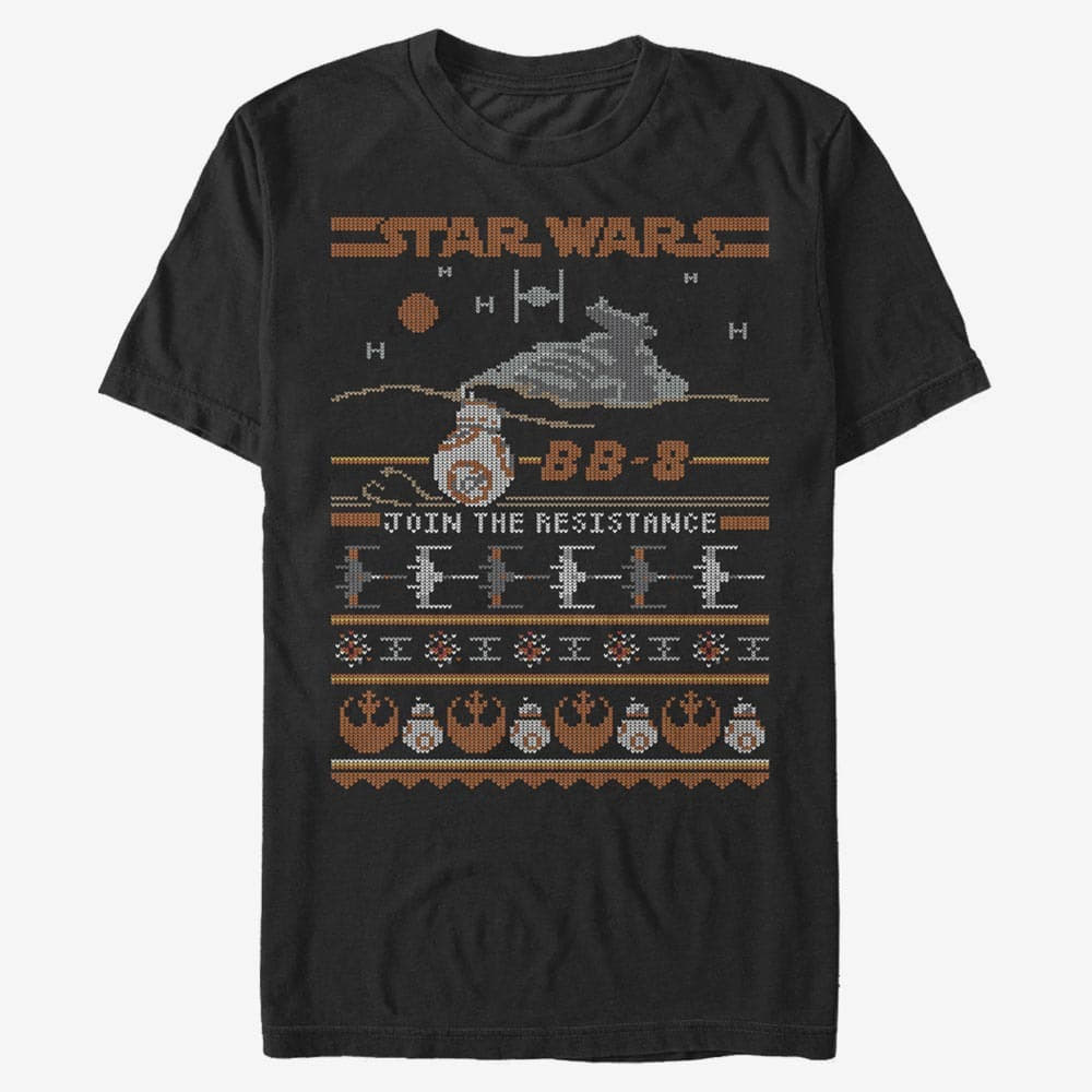 T-shirts Merch Star Wars: Episode 7 - BB8 Resistance Sweater Unisex T-Shirt Black