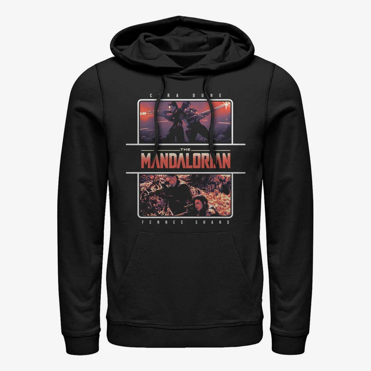 Hættetrøjer og sweatshirts Merch Star Wars: The Mandalorian - MandoMon Epi6 Chased Unisex Hoodie Black