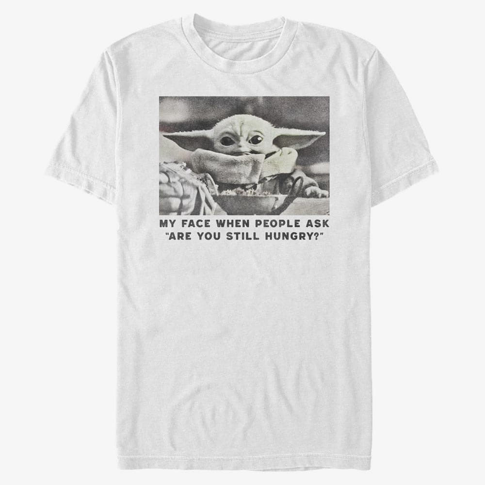 T-shirts Merch Star Wars: The Mandalorian - Still Hungry Unisex T-Shirt White