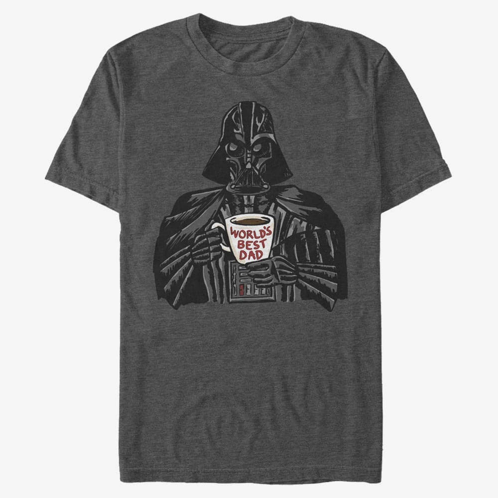 T-shirts Merch Star Wars: Classic - Vader Dad Mug Unisex T-Shirt Dark Heather Grey