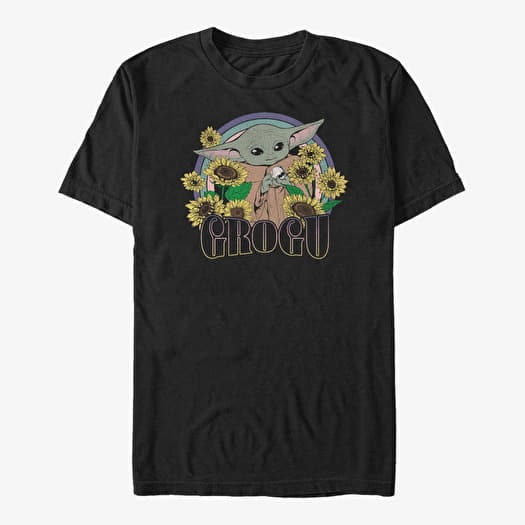 T-shirt Merch Star Wars: Classic - Floral Grogu Unisex T-Shirt Black