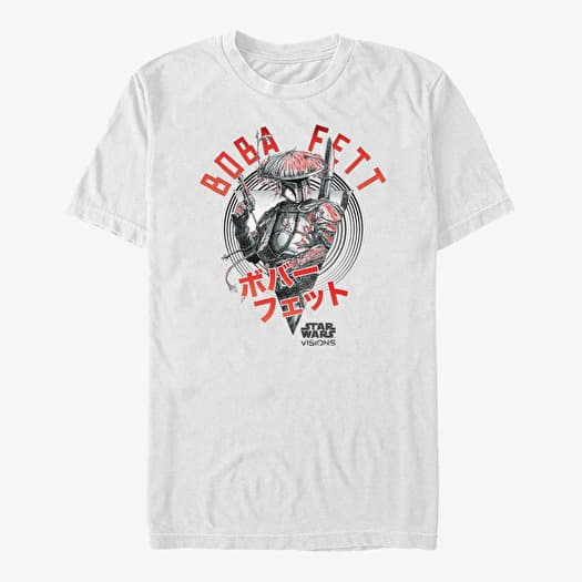 T-särk Merch Star Wars: Visions - The Boba Fett Unisex T-Shirt White
