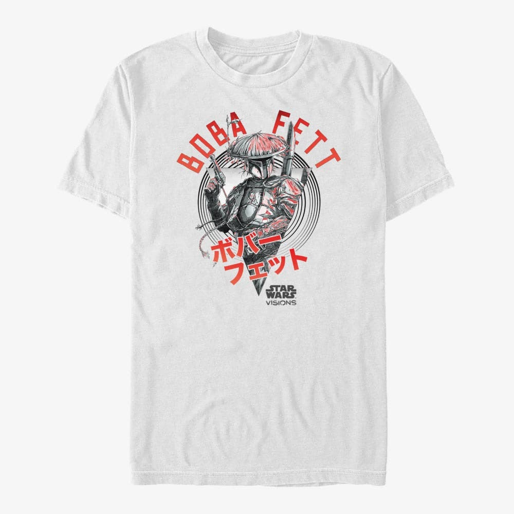 Tricouri Merch Star Wars: Visions - The Boba Fett Unisex T-Shirt White