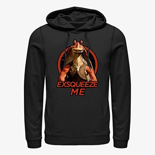 Суитшърт Merch Star Wars: Classic - NVR Forget Jar Jar Unisex Hoodie Black