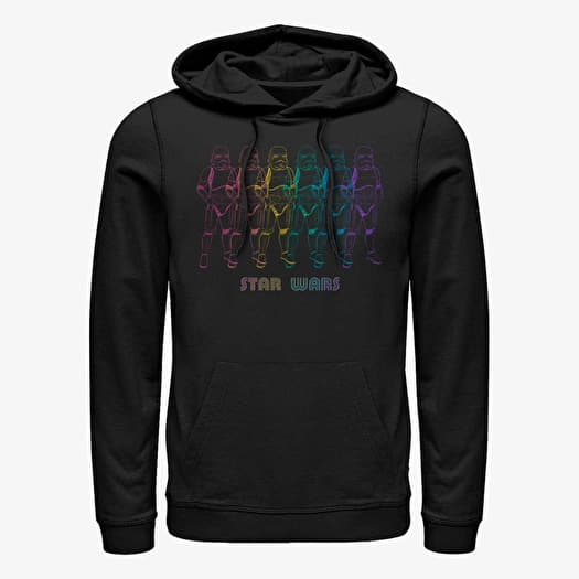 Sweatshirt Merch Star Wars: Classic - Chrome Line Troop Unisex Hoodie Black