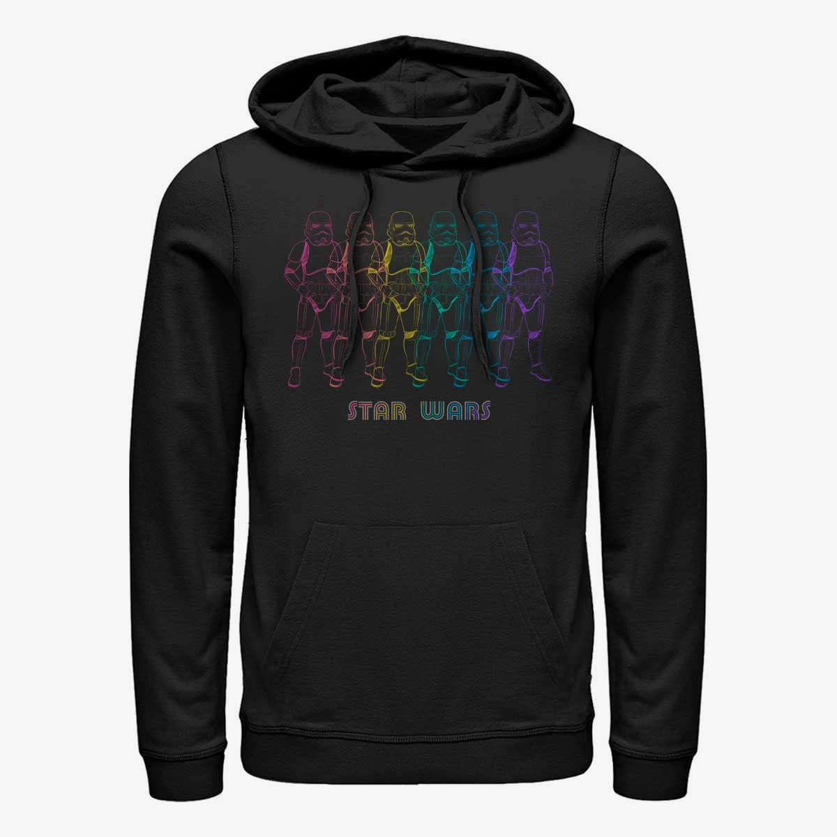 Sweatshirts Merch Star Wars: Classic - Chrome Line Troop Unisex Hoodie Black