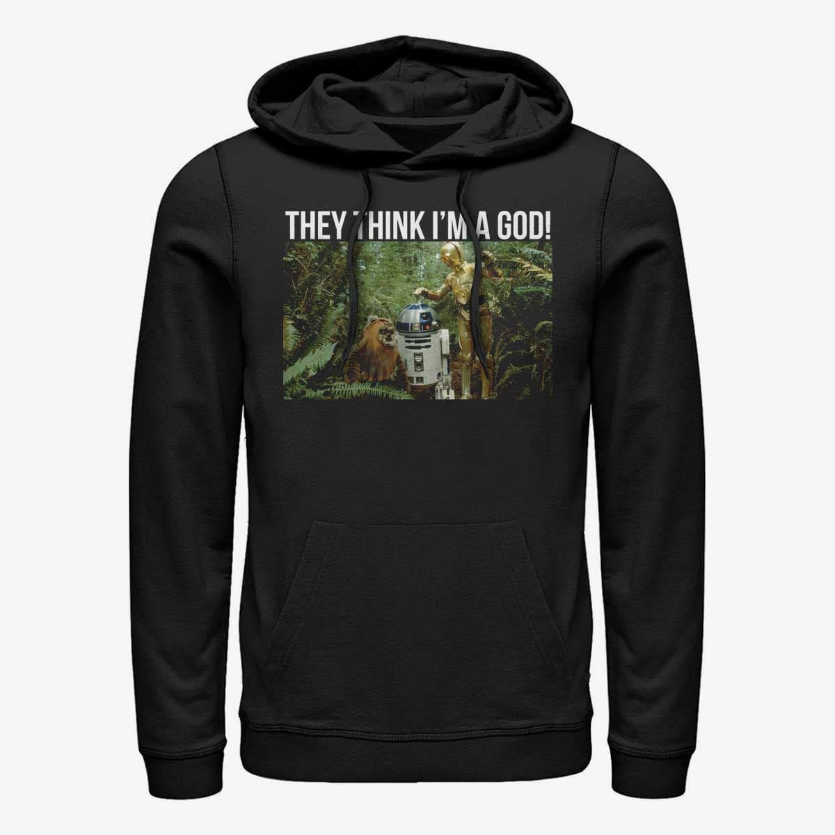 Mikiny Merch Star Wars: Classic - C3PO God Unisex Hoodie Black