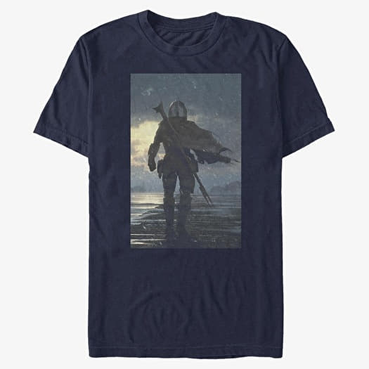 Póló Merch Star Wars: The Mandalorian - The Way Unisex T-Shirt Navy Blue