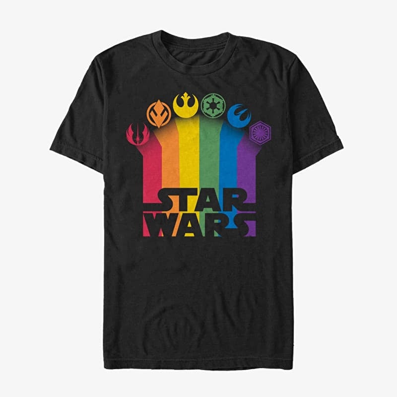 Merch Star Wars - Icon Trails Logo Unisex T-Shirt Black