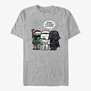 Merch Star Wars: Classic - Boba It's Cold Unisex T-Shirt Heather Grey