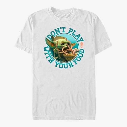 T-shirt Merch Star Wars: The Mandalorian - MandoMon Epi3 The Right One Unisex T-Shirt White