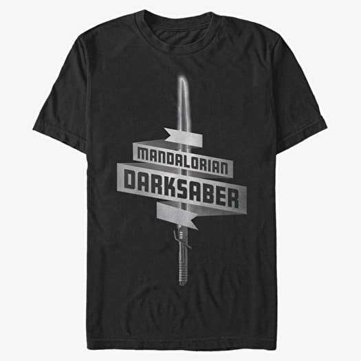 T-shirt Merch Star Wars: The Mandalorian - Darksaber Unisex T-Shirt Black