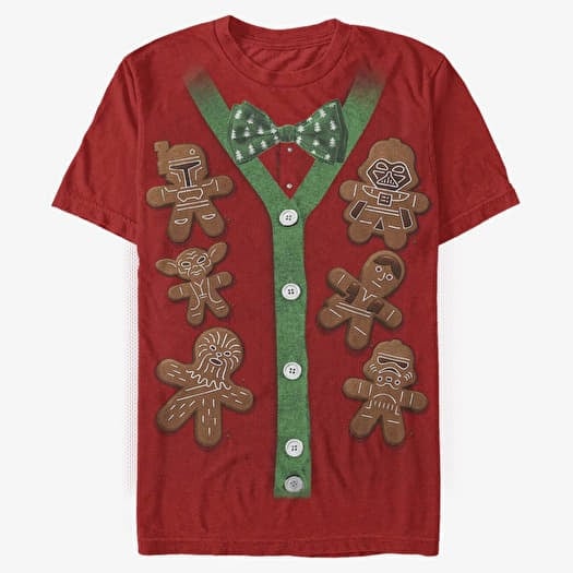 T-shirt Merch Star Wars: Classic - Xmas Cookies Unisex T-Shirt Red