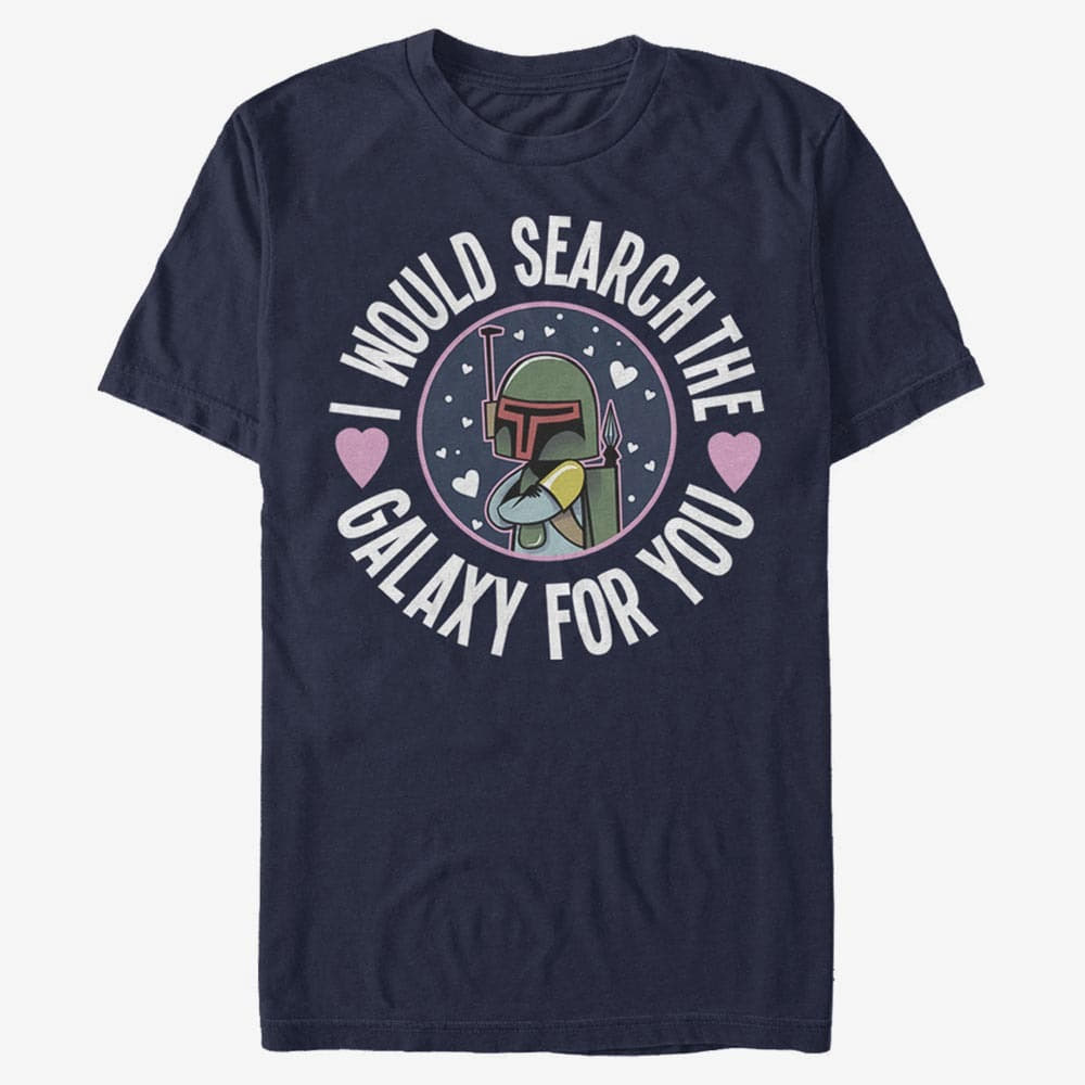 T-särgid Merch Star Wars: Classic - Search The Galaxy Unisex T-Shirt Navy Blue